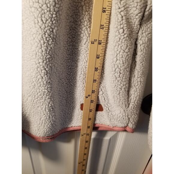 Simply Southern Women’s Large Pink Sherpa Fleece Pullover Sweatshirt - Picture 4 of 7